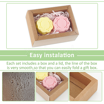 Foldable Paper Drawer Boxes with Clear Plastic Cover CON-WH0095-68B-01-1