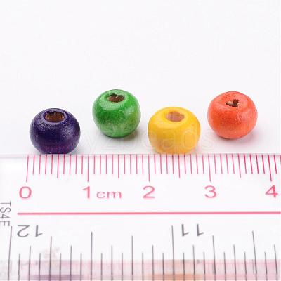 Dyed Natural Wood Beads X-WOOD-Q006-8mm-M-LF-1