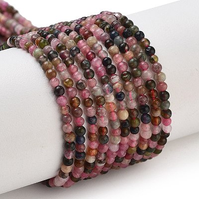 Natural Multicolor Tourmaline Beads Strands G-B088-B02-01-1