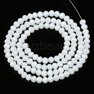 Electroplate Glass Beads Strands EGLA-A034-P8mm-A21-1