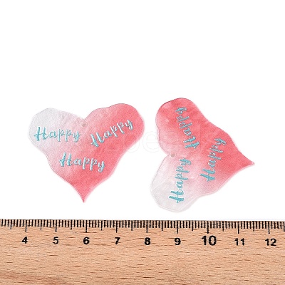 Printed Acrylic Pendants OACR-T028-10C-1