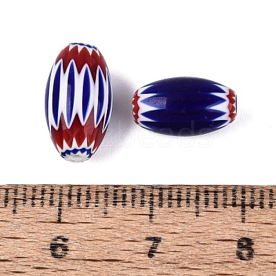 Handmade Millefiori Glass Barrel Beads LA-N002-03D-1