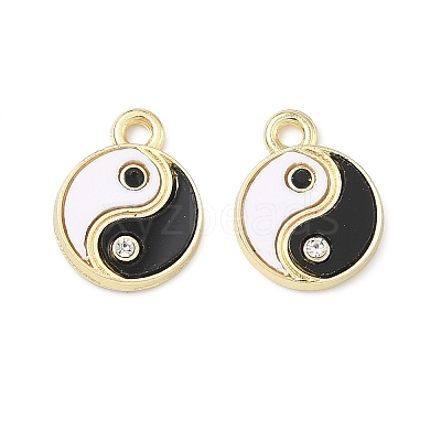 Alloy Rhinestone Pendants PALLOY-P319-03G-1