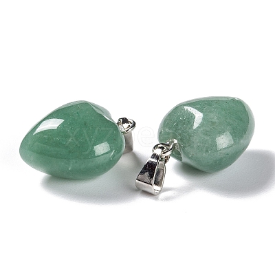 Natural Green Aventurine Pendants X-G-I311-A06-1