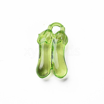 Transparent Acrylic Pendants MACR-N013-038-A01-1