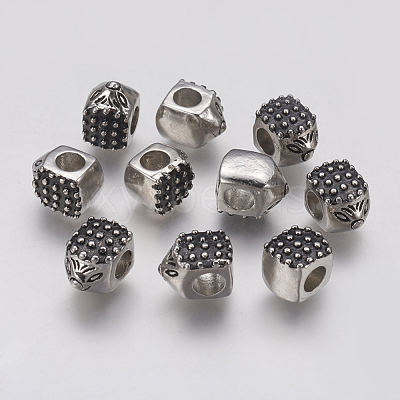 Ion Plating(IP) 304 Stainless Steel European Beads STAS-J022-037AS-1