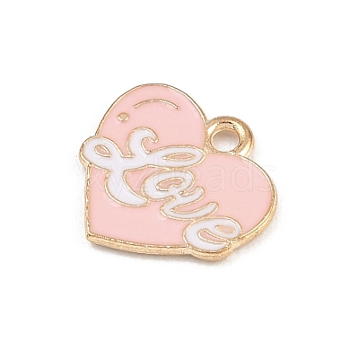 Valentine's Day Alloy Enamel Pendants ENAM-I084-01KCG-02-1