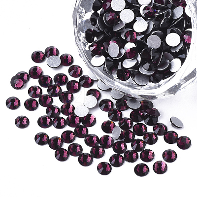 Glass Rhinestone Flat Back Cabochons RGLA-S002-04SS-22-1