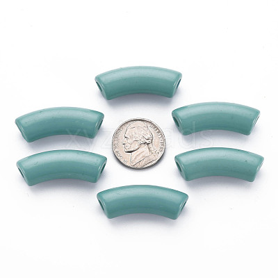 Opaque Acrylic Beads MACR-S372-001B-15-4712-1
