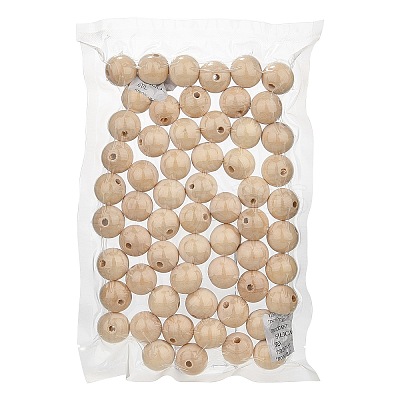 Natural Wooden Beads WOOD-PH0009-36-1