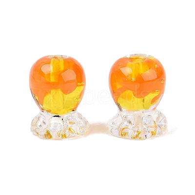 Inner Flower Handmade Lampwork Beads LAMP-Q039-13B-1