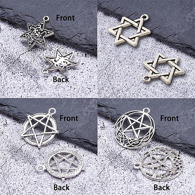 Tibetan Style Alloy Pendants TIBEP-SC0001-28AS-1