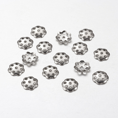 Tarnish Resistant 304 Stainless Steel Bead Caps STAS-I009-03-1