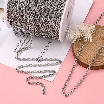 Tarnish Resistant 304 Stainless Steel Cable Chains CHS-R009-11-1