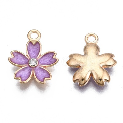 Alloy Enamel Pendants ENAM-N054-57-RS-1