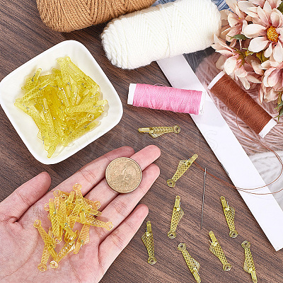 50Pcs Fish Shape Sewing Machine Needle Threaders DIY-CP0011-20A-1