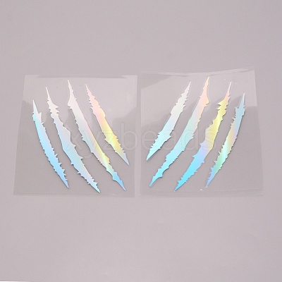 Waterproof PET Personality Ghost Claw Car Stickers DIY-WH0258-48C-1