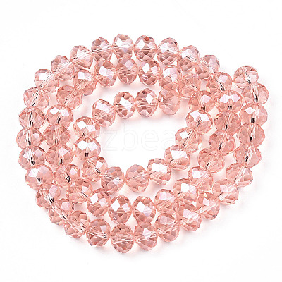Electroplate Glass Beads Strands EGLA-A034-T2mm-A34-1