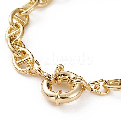 Brass Mariner Link Chain Bracelets BJEW-JB05816-1