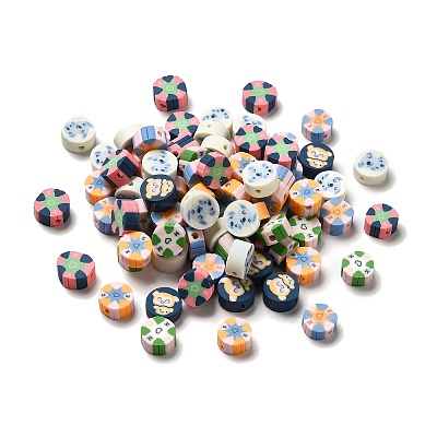 Mother's Day Handmade Polymer Clay Beads CLAY-E001-01D-1