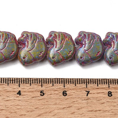 Painted Glass Beads Strands GLAA-Z021-10G-1