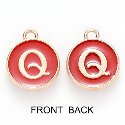 Golden Plated Enamel Alloy Charms ENAM-SZ0001-26C-Q-1