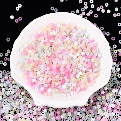 Opaque Acrylic Beads OACR-H038-20-1