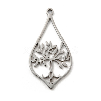 Non-Tarnish 304 Stainless Steel Pendants STAS-K253-07P-1