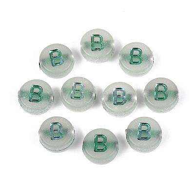 Luminous Frosted Acrylic Beads FACR-T008-02B-1