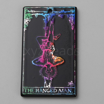 Printed Acrylic Pendants OACR-WH0036-23O-1
