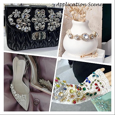 Oval Sew on Rhinestone DIY-E062-06G-B03-1