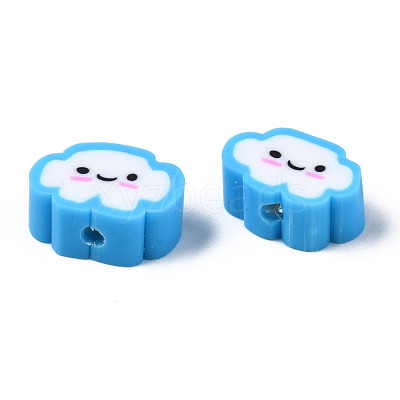 Handmade Polymer Clay Beads X-CLAY-N008-033C-1