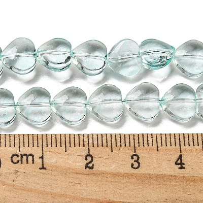 Baking Paint Transparent Glass Beads Strands DGLA-A08-T8mm-KD09-1