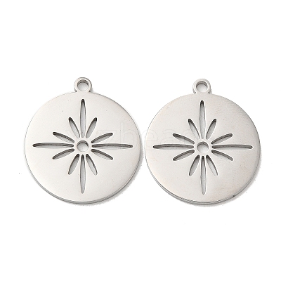 Non-Tarnish 304 Stainless Steel Pendants STAS-L020-002P-1