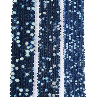 Transparent Glass Beads Strands LS-EGLA-A044-T6mm-MB12-1