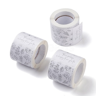 Coated Paper Sealing Stickers DIY-A018-03B-1