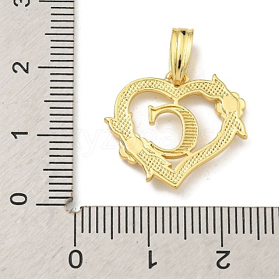 Heart Brass Pendants KK-I714-04G-C-1