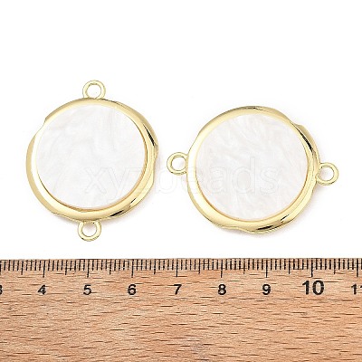Alloy Acrylic Disc Links Connector Charms AL-E003-07A-1