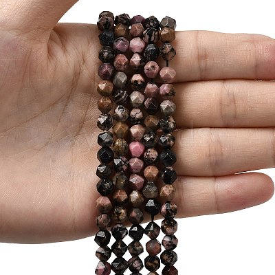 Natural Rhodonite Beads Strands G-Z119-A19-01-1