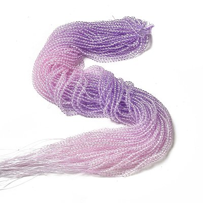 Transparent Gradient Color Glass Beads Strands X1-GLAA-H021-01B-26-1