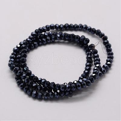 Electroplate Glass Bead Strands GLAA-K016-2x3mm-10PL-1