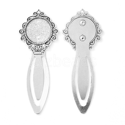 Tibetan Style Bookmark Cabochon Settings X-TIBE-S157-AS-NR-1