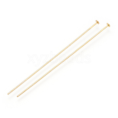 Brass Flat Head Pins KK-G331-11-0.7x63-1