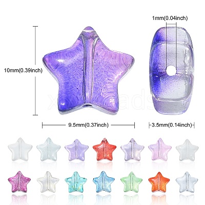 100Pcs Handmade Lampwork Beads LAMP-CJ0001-71-1