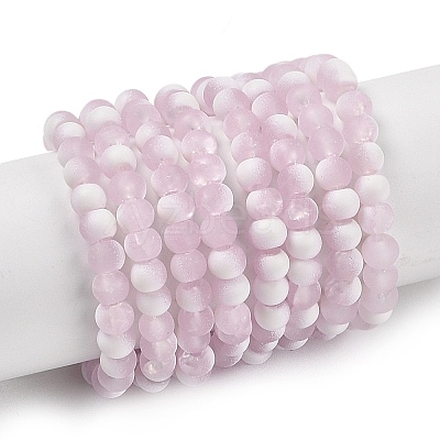 Frosted Crackle Glass Beads X1-GLAA-U001-4mm-M03-1