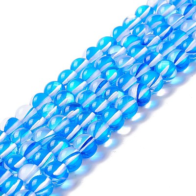 Synthetic Moonstone Beads Strands G-E573-02B-05-1