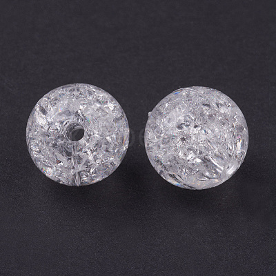 Transparent Acrylic Beads PAB984Y-1-1