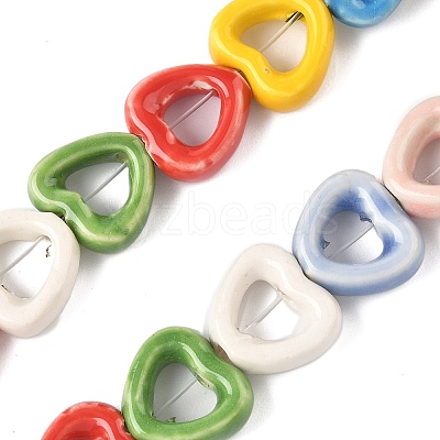 Handmade Porcelain Beads Strands PORC-Z002-01D-1