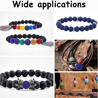 Natural Lava Rock Beads Strands G-NB0001-17-1