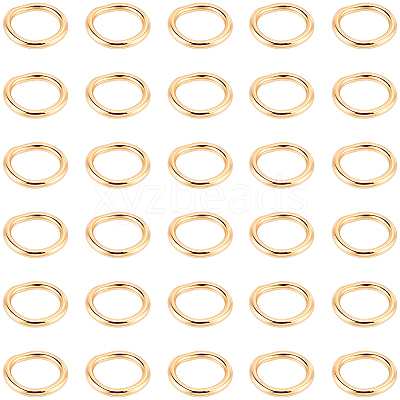 200Pcs 304 Stainless Steel Round Rings STAS-BBC0010-21A-1